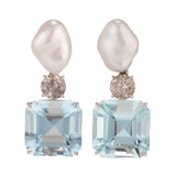 Grace iii aquamarine earrings