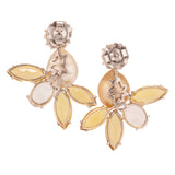 Lion vi pearl beryl earrings