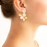 Lion vi pearl beryl earrings