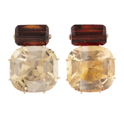 Coco ii citrine earrings