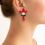 AMPHITRITE vi coral earrings