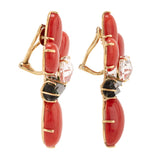 AMPHITRITE vi coral earrings