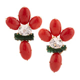 AMPHITRITE vi coral earrings