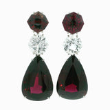 Jane iii garnet and danburite earrings