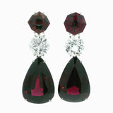 Jane III garnet and danburite earrings