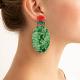 Vine iii jade earrings