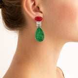 Vine iii jade earrings