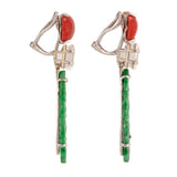 Vine iii jade earrings