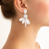 Dragonfly vI moonstone earring