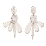 Dragonfly vI moonstone earring