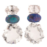 Glam iii opal earrings