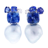 Ceylon V sapphire earrings