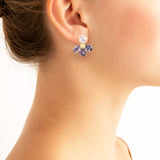 cluster V spinel earrings