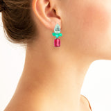 Aphrodite iii tourmaline danburite earrings