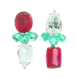 Aphrodite iii tourmaline danburite earrings