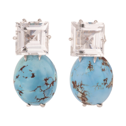 Bubble ii turquoise earrings