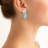 Bubble ii turquoise earrings