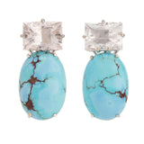 Bubble ii turquoise earrings