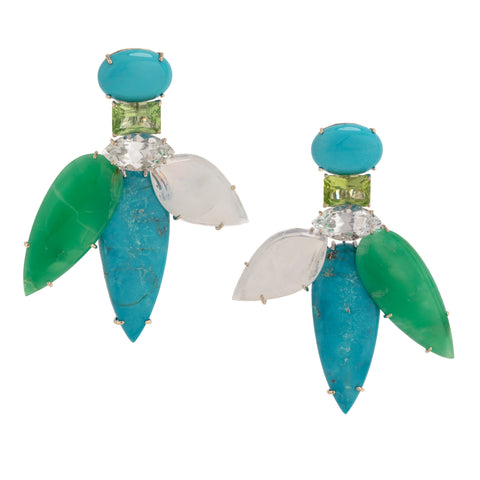 Dragonfly vi turquoise earrings