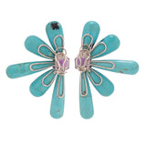 Burst vi turquoise earrings