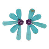 Burst vi turquoise earrings