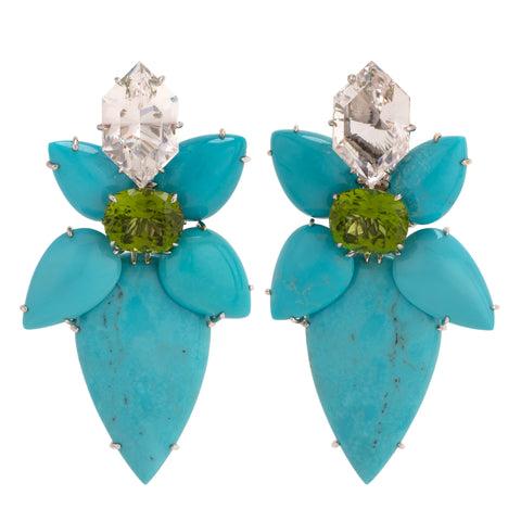 Room Rocker vii turquoise earrings