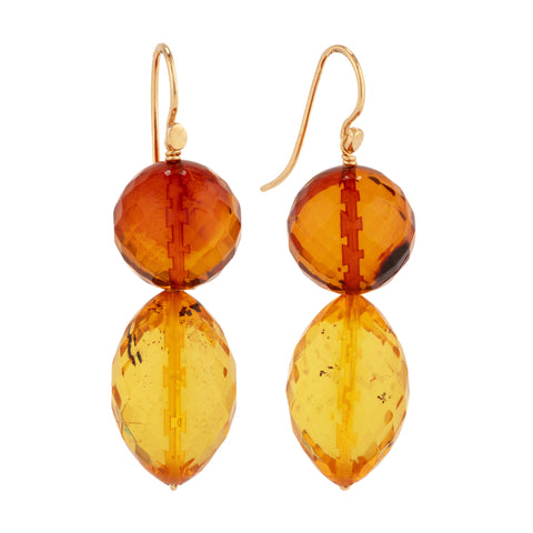Jeanne II amber earrings
