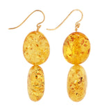 Marlene II amber earrings