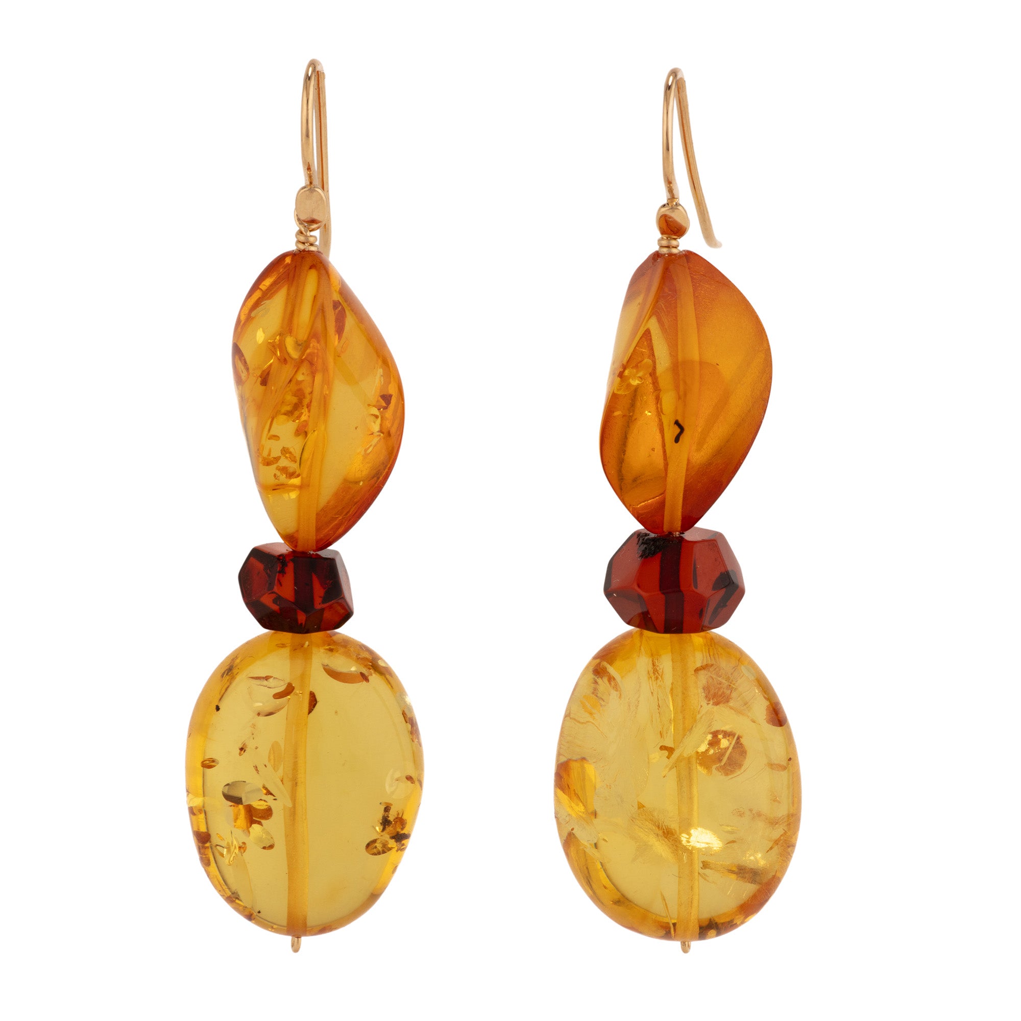 Jeanne III amber earrings