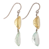 Droplet ii aquamarine earrings