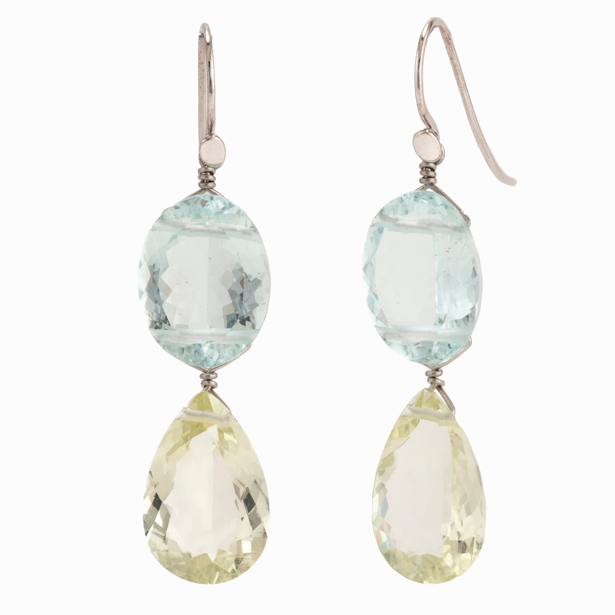 REINE II aquamarine earrings
