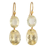 Reine oval ii beryl earrings