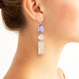 Shatter iii quartz earrings
