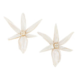 Orchid vii pearl and diamond earrings