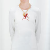Aphrodite iii coral necklace