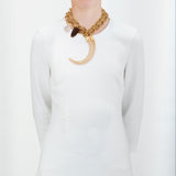 Diana charm iii gold chain necklace
