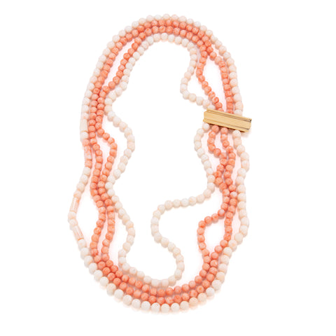 Ripple iv coral necklace