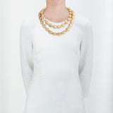 Cream 43 pearl necklace