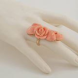 Coral flower ring