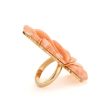 Coral flower ring