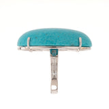 Kingman oval I turquoise ring