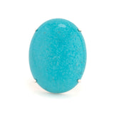 Kingman oval I turquoise ring
