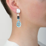 FLAPPER IV aquamarine earrings