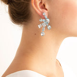 Firecracker xii aquamarine earring