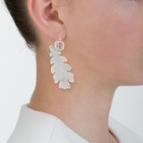 OAK III druze agate danburite earrings
