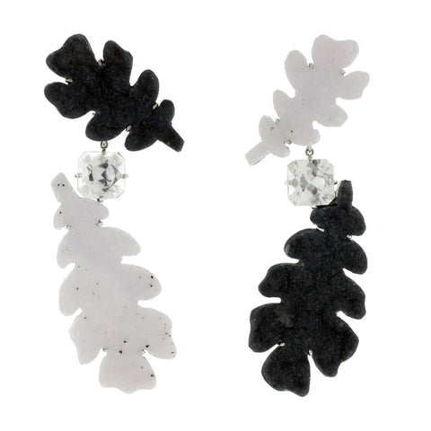 OAK III druze agate danburite earrings