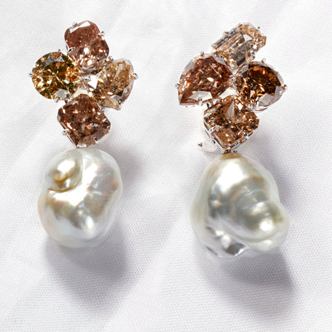 ROCKSTAR V diamond earrings