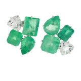 cluster iv emerald danburite earrings