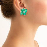 cluster viii emerald earrings