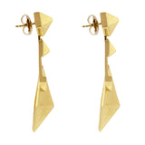 Bow gold earring
